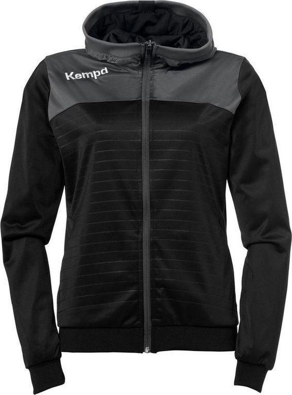 Kempa - Emotion 2.0 - Sportjas - Zwart - Donkergrijs - 100% Polyester