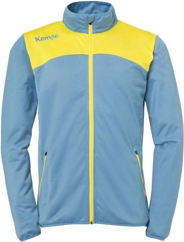 Kempa - Emotion 2.0 - Polyesterjack - Dove Blauw-Limoen Geel