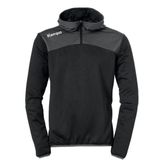 Kempa - Emotion 2.0 - Hoody - Zwart-Antraciet - Kwart Rits