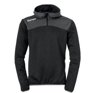 Kempa - Emotion 2.0 - Hoody - Zwart-Antraciet - Kwart Rits