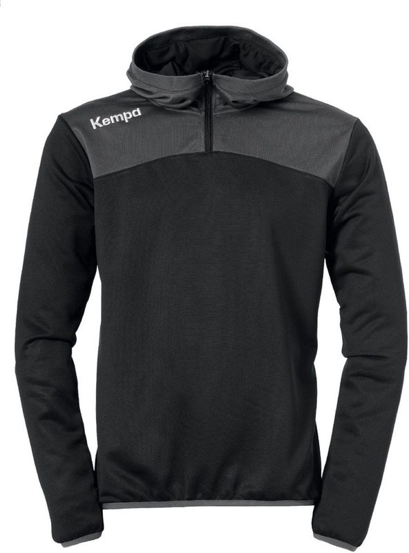 Kempa - Emotion 2.0 - Hoody - Zwart-Antraciet - Kwart Rits