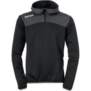 Kempa - Emotion 2.0 - Hoody - Zwart-Rood - 1/4 Rits