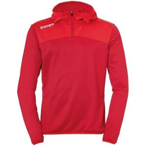 Kempa Emotion 2.0 Hoody met 1-4 Rits Chili Rood-Rood Maat M
