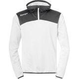 Kempa - Emotion 2.0 Hoody - Wit-Antraciet - Katoen