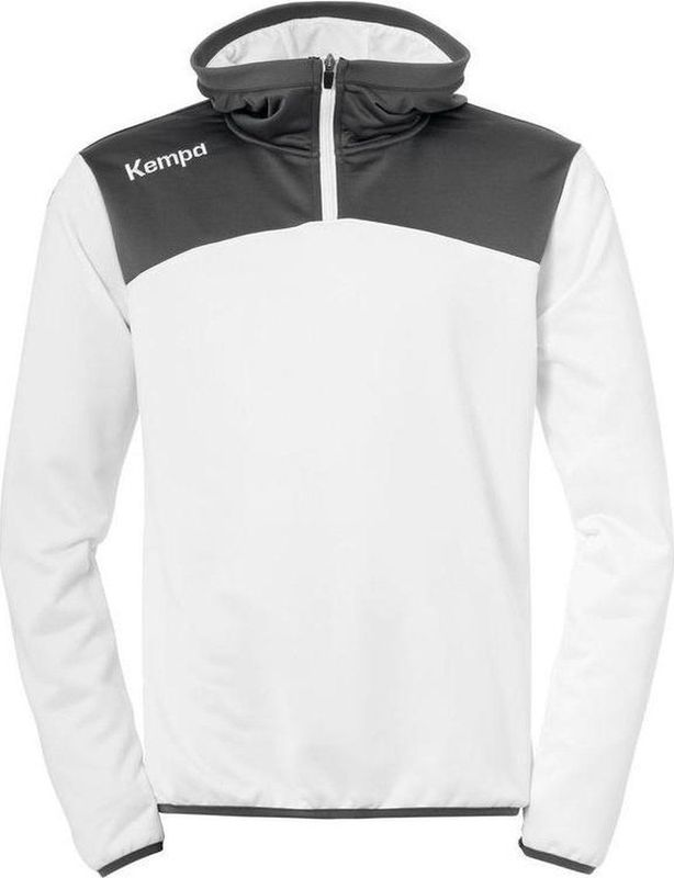 Kempa - Emotion 2.0 Hoody - Wit-Antraciet - Katoen