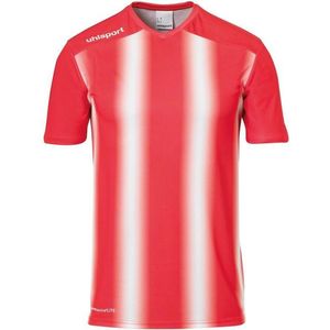 Uhlsport - Stripe 2.0 Shirt Korte Mouw - Rood / Wit - Sportshirt