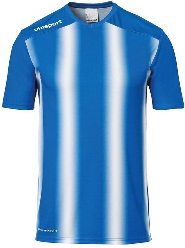 Uhlsport Stripe 2.0 Shirt Korte Mouw Kinderen - Royal / Wit | Maat: 140