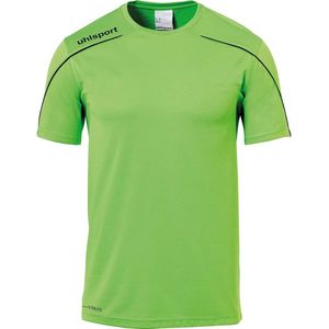 Uhlsport Stream 22 Shirt Korte Mouw Heren - Fluo Groen / Zwart | Maat: M