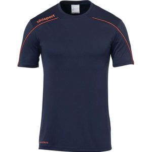 Uhlsport Stream Shirt Korte Mouw Kinderen - Marine Fluorood