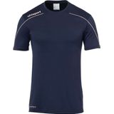 Uhlsport Stream Shirt Korte Mouw Kinderen - Marine Fluorood