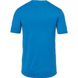 Uhlsport Stream 22 Shirt Korte Mouw Kinderen - Cyaan / Wit | Maat: 140