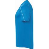 Uhlsport Stream 22 Shirt Korte Mouw Kinderen - Cyaan / Wit | Maat: 140