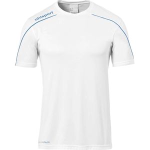 Uhlsport Stream 22 Shirt Korte Mouw Heren - Wit / Zwart | Maat: 3XL