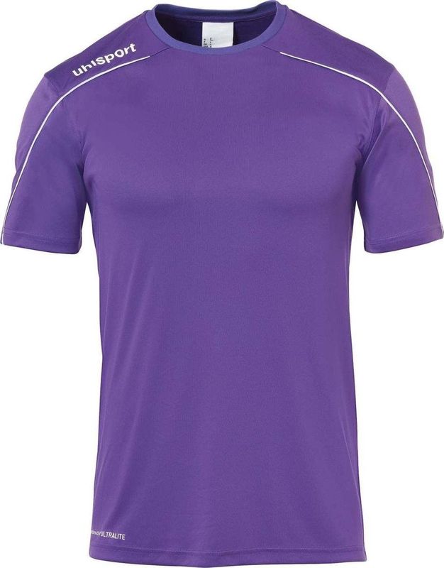 Uhlsport Stream 22 Shirt Korte Mouw Kinderen - Paars / Wit | Maat: 128