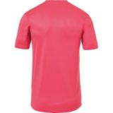 Uhlsport - Stream 22 Shirt Korte Mouw - Roze - Zwart - Polyester