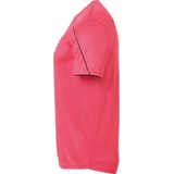 Uhlsport - Stream 22 Shirt Korte Mouw - Roze - Zwart - Polyester