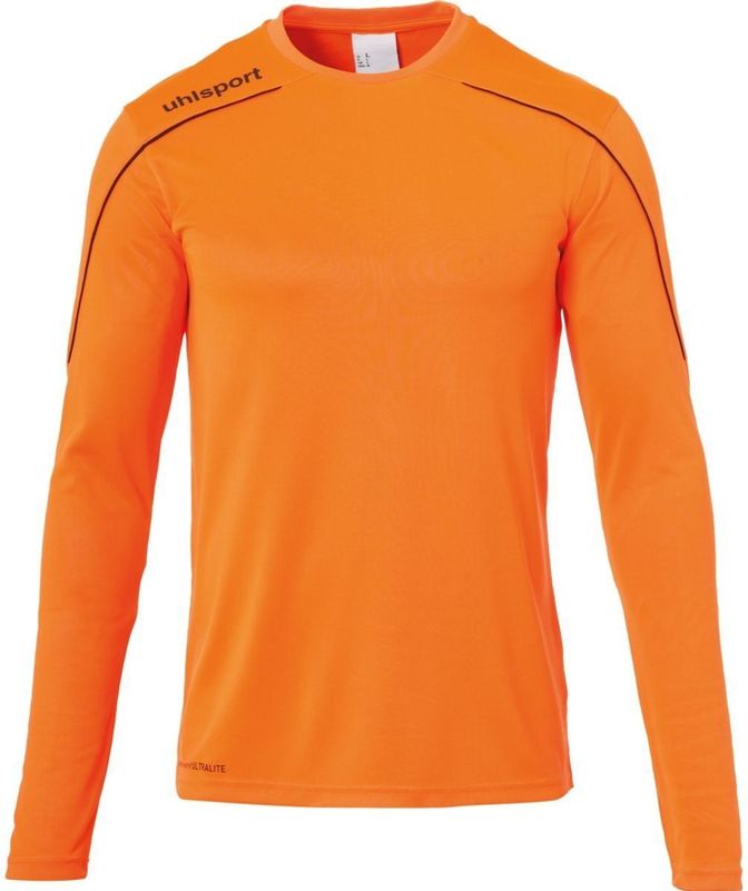 Uhlsport - Stream 22 - Voetbalshirt - Fluo Oranje / Zwart - Lange Mouw