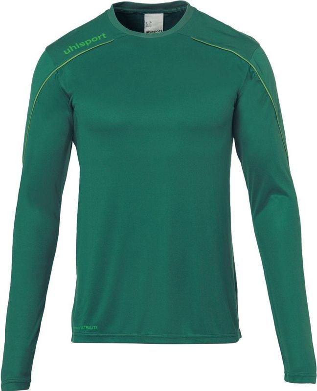 Uhlsport Stream Voetbalshirt Lange Mouw Kinderen - Fluo Groen Zwart