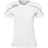 Uhlsport Stream Shirt Korte Mouw Dames - Wit Zwart