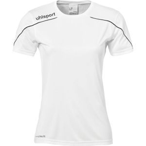 Uhlsport Stream Shirt Korte Mouw Dames - Wit Zwart