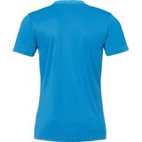 Uhlsport Stream Shirt Korte Mouw Dames - Cyaan Wit