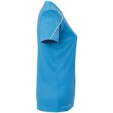 Uhlsport Stream Shirt Korte Mouw Dames - Cyaan Wit