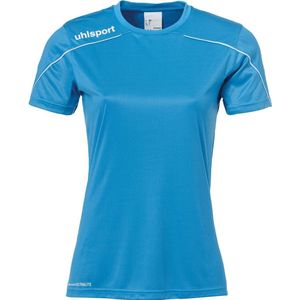 Uhlsport Stream Shirt Korte Mouw Dames - Cyaan Wit