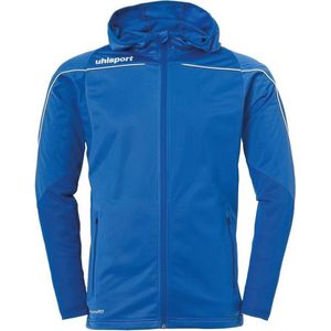Uhlsport Stream 22 Trainingsjas Met Capuchon Kind Azuur Blauw-Wit Maat 128