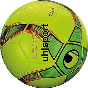 uhlsport Unisex - Volwassen Medusa Anteo 290 Ultra Lite Voetbal, Fluo geel/Fluo groen/zwart, 4