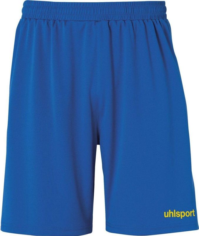 Uhlsport - Center Basic Short - Korte Broek - Royal / Geel - 100% Polyester
