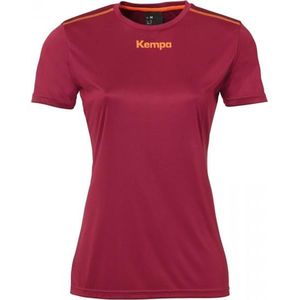 Kempa Poly Shirt Dames - sportshirts - bordeaux - Vrouwen