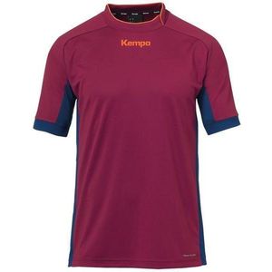 Kempa Prime Shirt Kind Donker Rood-Diep Blauw8