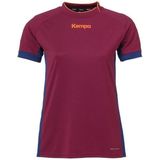 Kempa Prime Shirt Dames Donker Rood-Diep Blauw