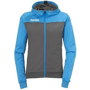 Kempa - Prime Multi Jacket - Dames - Antraciet - Kempa Blauw - Getailleerd