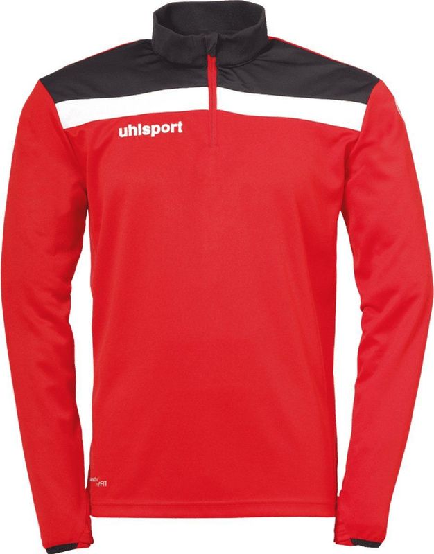 Uhlsport - Offense 23 - Ziptop - Rood/Zwart/Wit - Elastische 1/4-rits