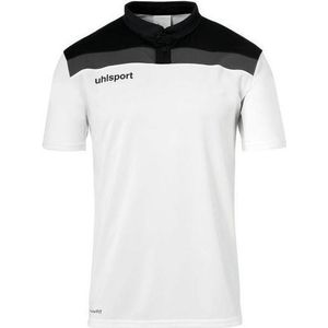 Uhlsport Offense Polo Shirt Wit-Zwart-Antraciet