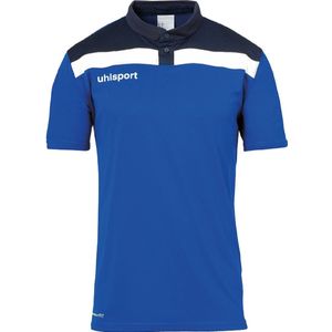 Uhlsport Offense Polo Shirt Azuur Blauw-Marine-Wit
