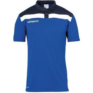 Uhlsport Offense Polo Shirt Azuur Blauw-Marine-Wit