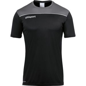 Uhlsport Offense T-Shirt Heren - Zwart Antraciet Wit