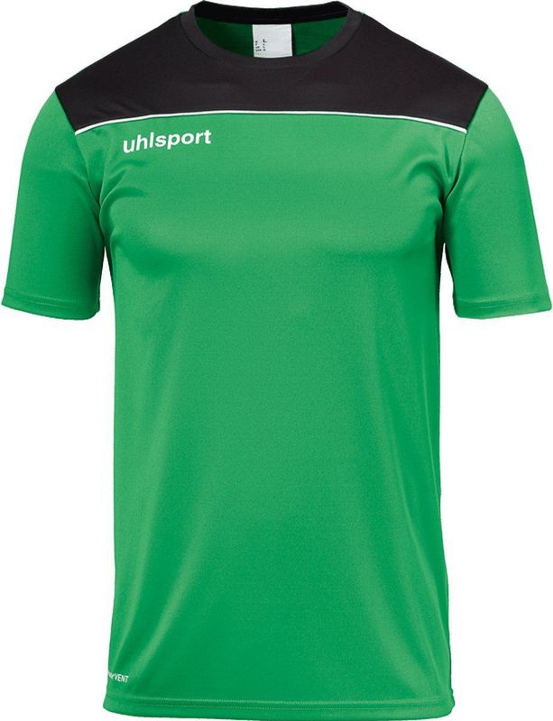 Uhlsport Offense T-Shirt Kinderen - Groen Zwart Wit