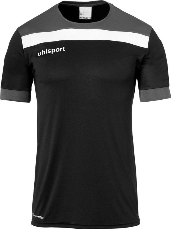 Uhlsport - Offense 23 - T-Shirt - Zwart / Antraciet / Wit - Polyester