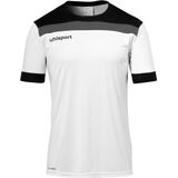 Uhlsport Offense Shirt Korte Mouw Heren - Wit Zwart Antraciet
