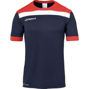 Uhlsport Offense Shirt Korte Mouw Heren - Marine Rood Wit
