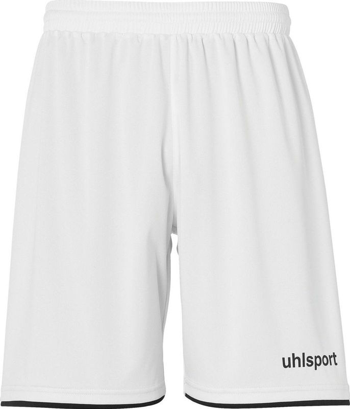 Uhlsport Club Short Kinderen - Wit / Zwart | Maat: 116