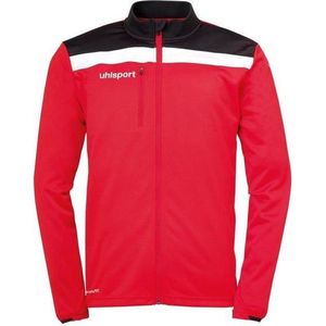 uhlsport Offense 23 Poly Jacket heren polyester jas, rood/zwart/wit, XXL