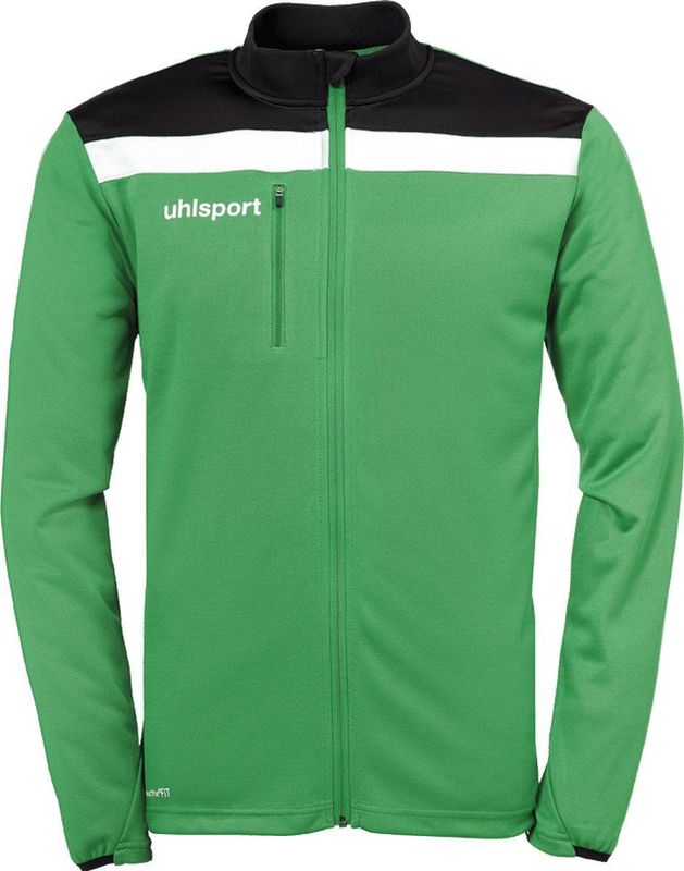 Uhlsport - Offence 23 Poly Jacket - Kind - Groen-Zwart-Wit - Polyester