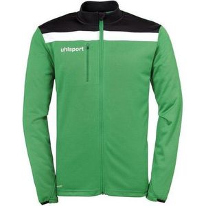 uhlsport Offense 23 Poly Jacket voor heren, groen/zwart/wit, XL