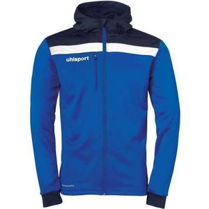 Uhlsport - Offense 23 - Trainingsjack - Royal / Marine / Wit - 100% Polyester Interlock met Fleece