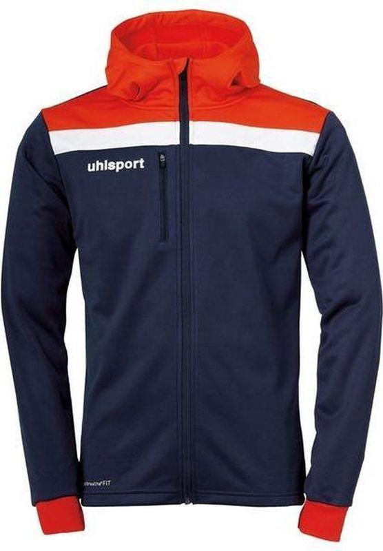 Uhlsport - Offense 23 - Trainingsjack - Marine / Rood / Wit - Met Capuchon
