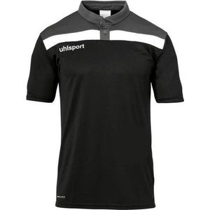 Uhlsport - Offense 23 - Polo - Zwart / Antraciet / Limoen - Polyester